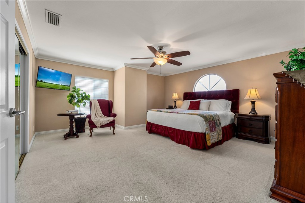 Oversize upstairs primary bedroom. - 390 N Milford Road, Orange CA 92867 - photo 5