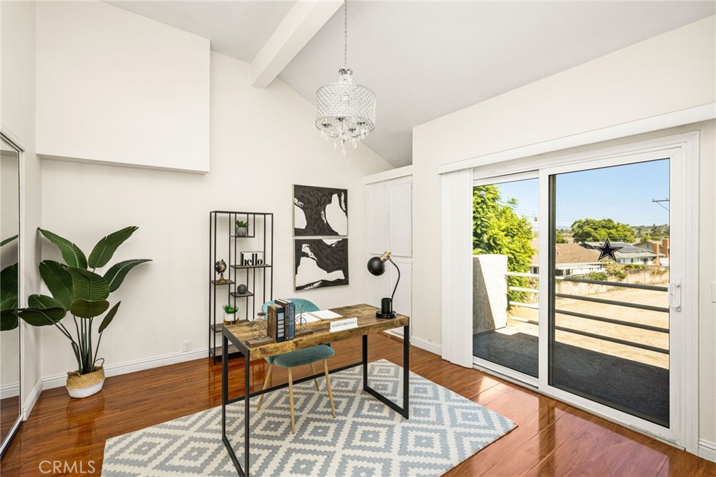Second bedroom, staged as office - 621 W Fletcher 24, Orange CA 92865 - photo 39
