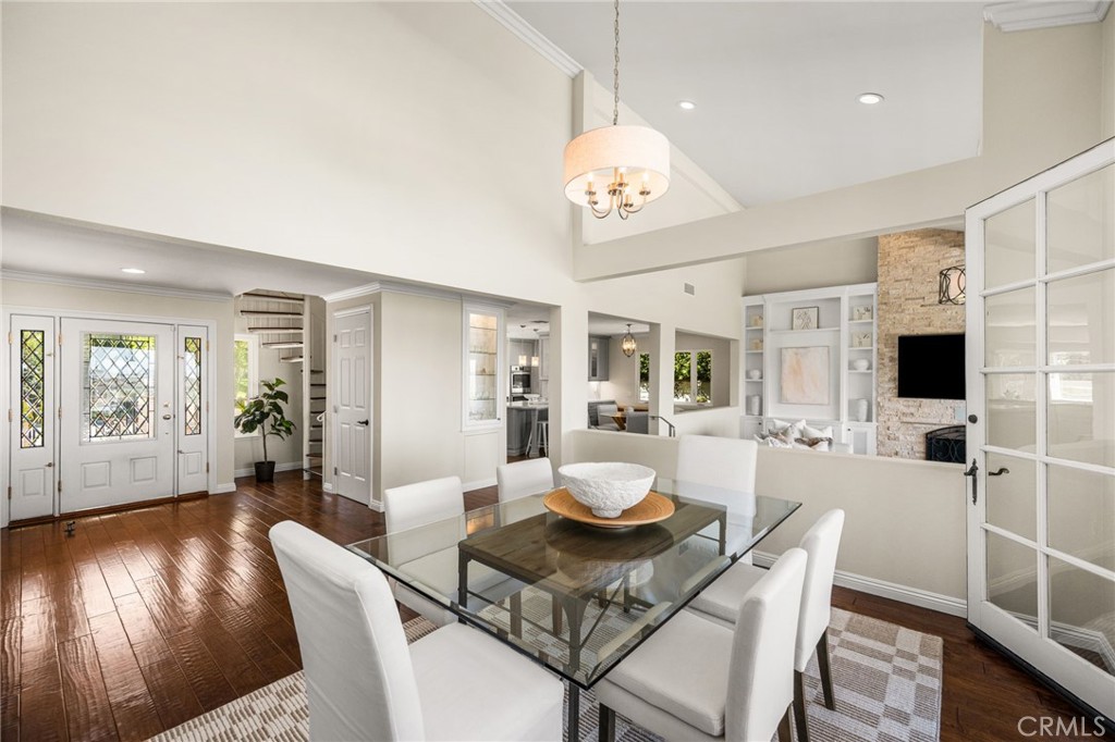 The view from the dining room to the kitchen and living room - 6703 E La Cumbre, Orange CA 92869 - photo 10