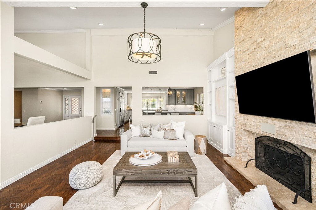 A view from the living room to the kitchen - 6703 E La Cumbre, Orange CA 92869 - photo 17