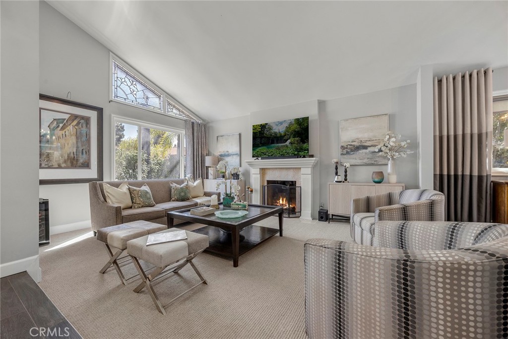 Fireplace in Living Room - 107 San Anselmo, Placentia CA 92870 - photo 9