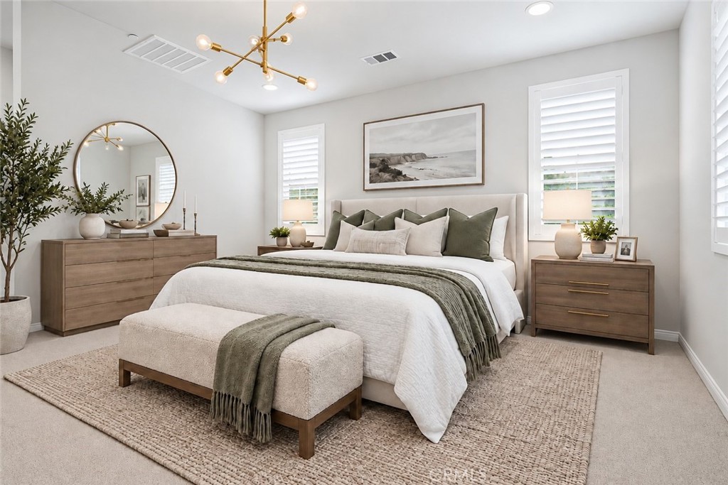 Primary Bedroom - Virtually Staged - 1152 Whirlwind, Rancho Mission Viejo CA 92694 - photo 19