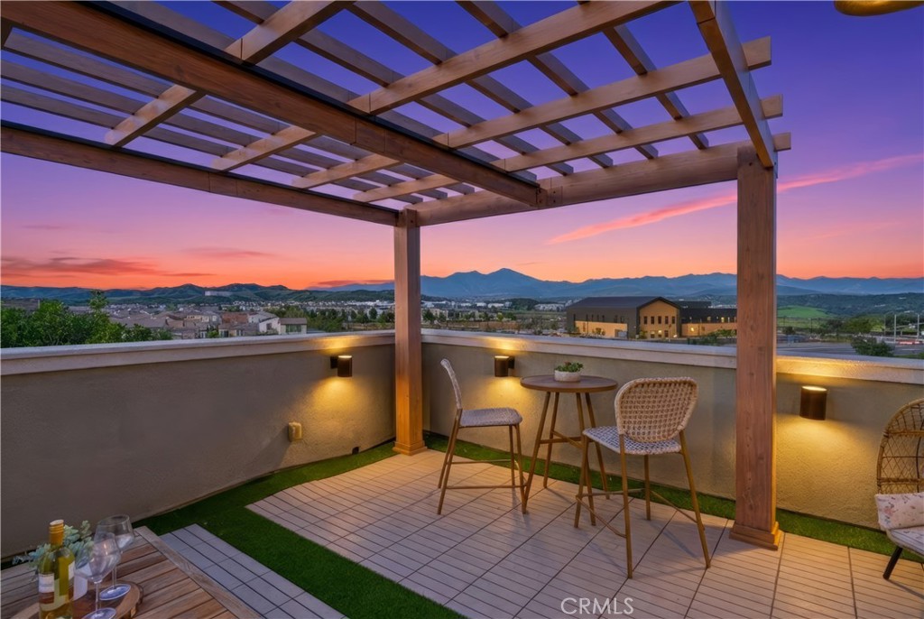 Deck with Mountain Views at night - 8 Yerra, Rancho Mission Viejo CA 92694 - photo 1
