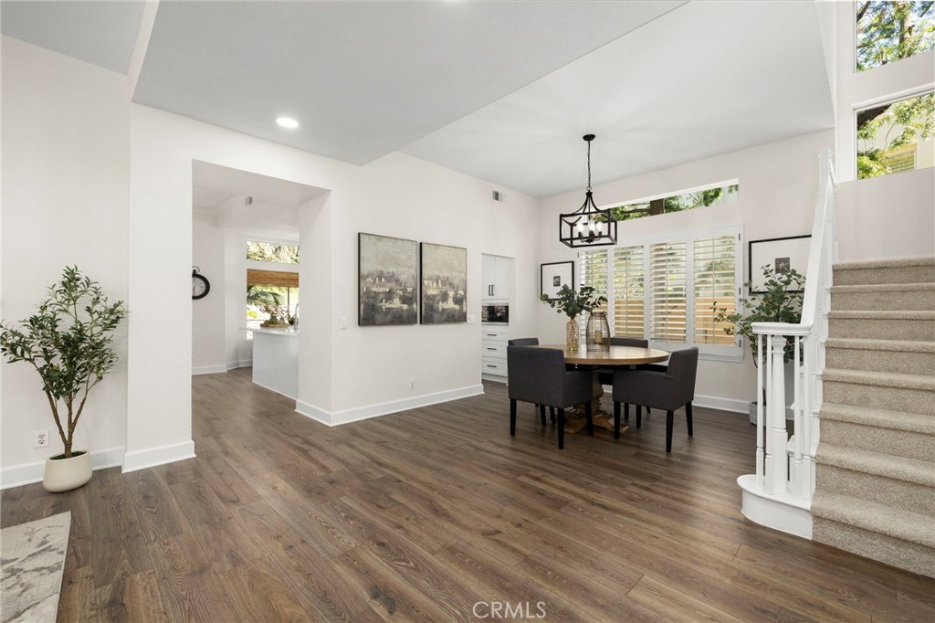 Dining room with shutters and new lighting - 1 Villamoura, Rancho Santa Margarita CA 92679 - photo 8