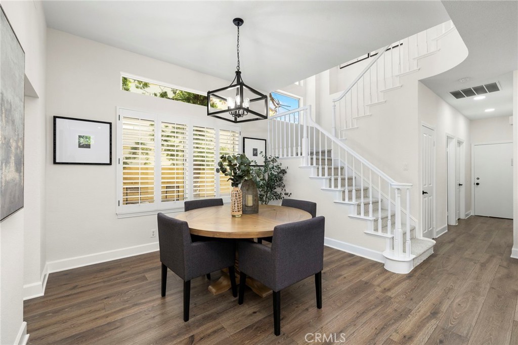 Dining room with shutters, new lighting - 1 Villamoura, Rancho Santa Margarita CA 92679 - photo 9