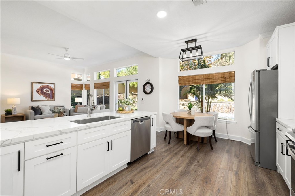 Kitchen is open to the nook and family room - 1 Villamoura, Rancho Santa Margarita CA 92679 - photo 11