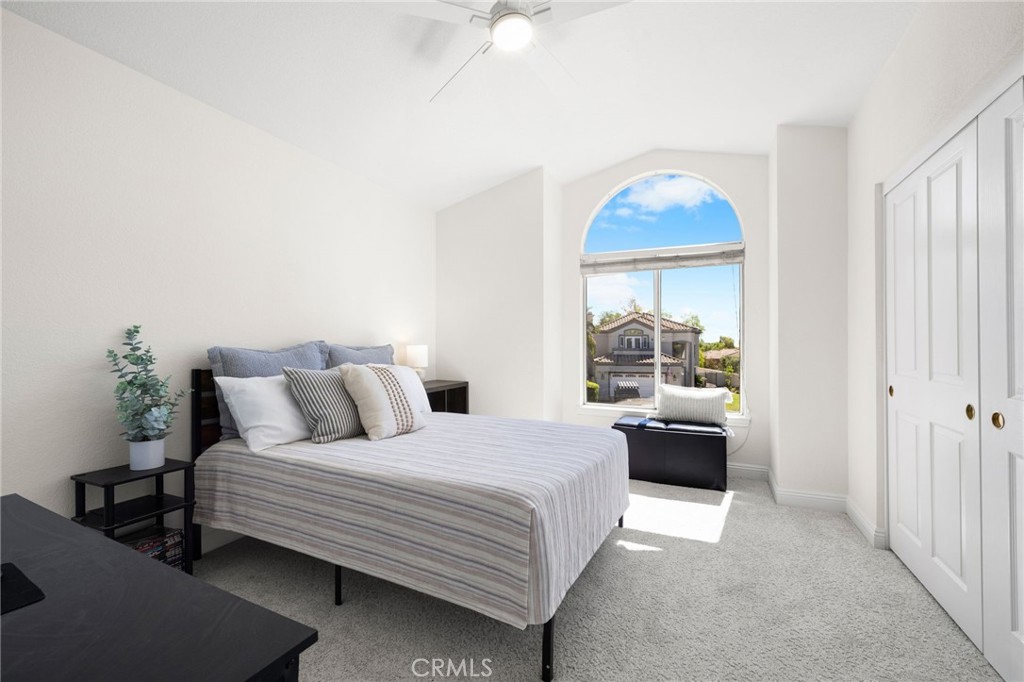 One of the 4 upstairs bedrooms all with ceiling fans - 1 Villamoura, Rancho Santa Margarita CA 92679 - photo 24