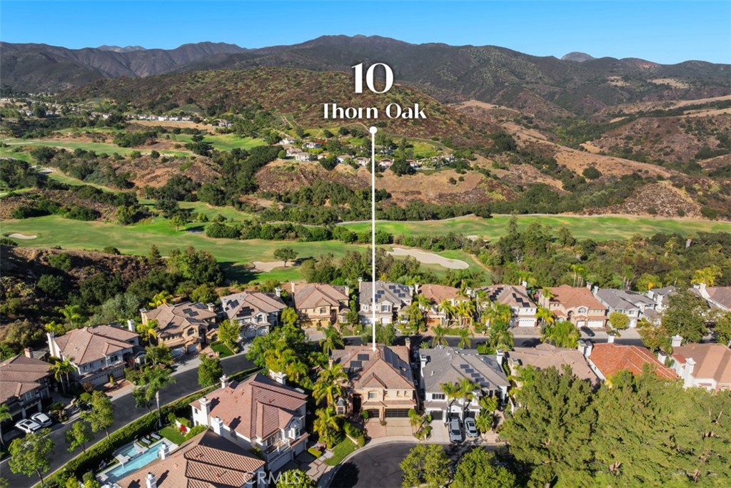 Aerial View | Mountain + Golf Course Views - 10 Thorn Oak, Rancho Santa Margarita CA 92679 - photo 8