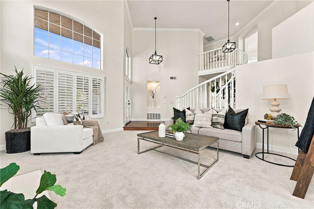 Living Room with cathedral ceilings - 32922 Brookseed, Rancho Santa Margarita CA 92679 - photo 8