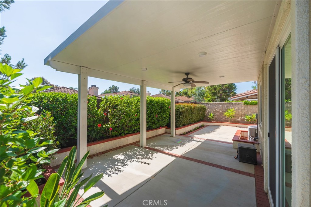 Outside back patio - 42 Via Brida, Rancho Santa Margarita CA 92688 - photo 34