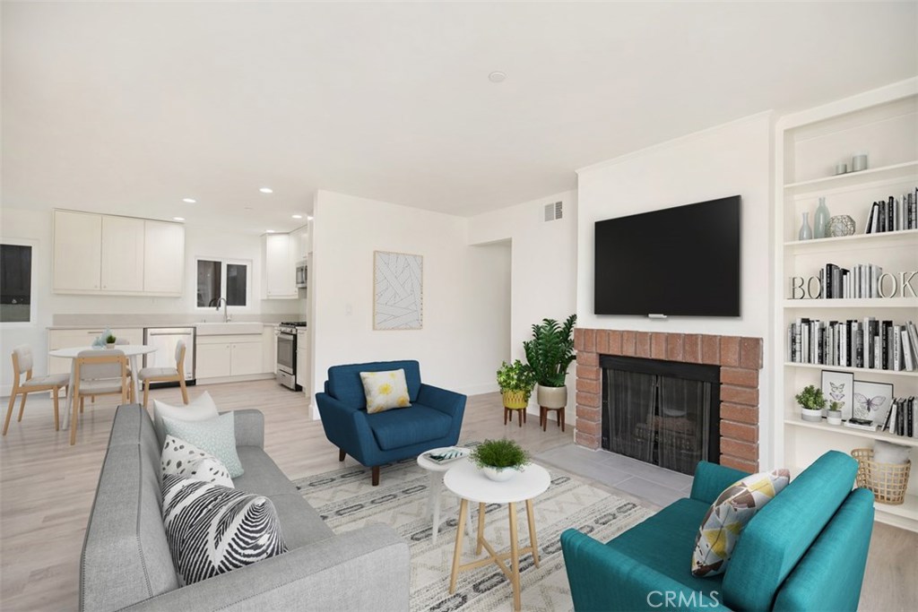 Virtually staged Living room - 107 Avenida Rosa #A, San Clemente CA 92672 - photo 1