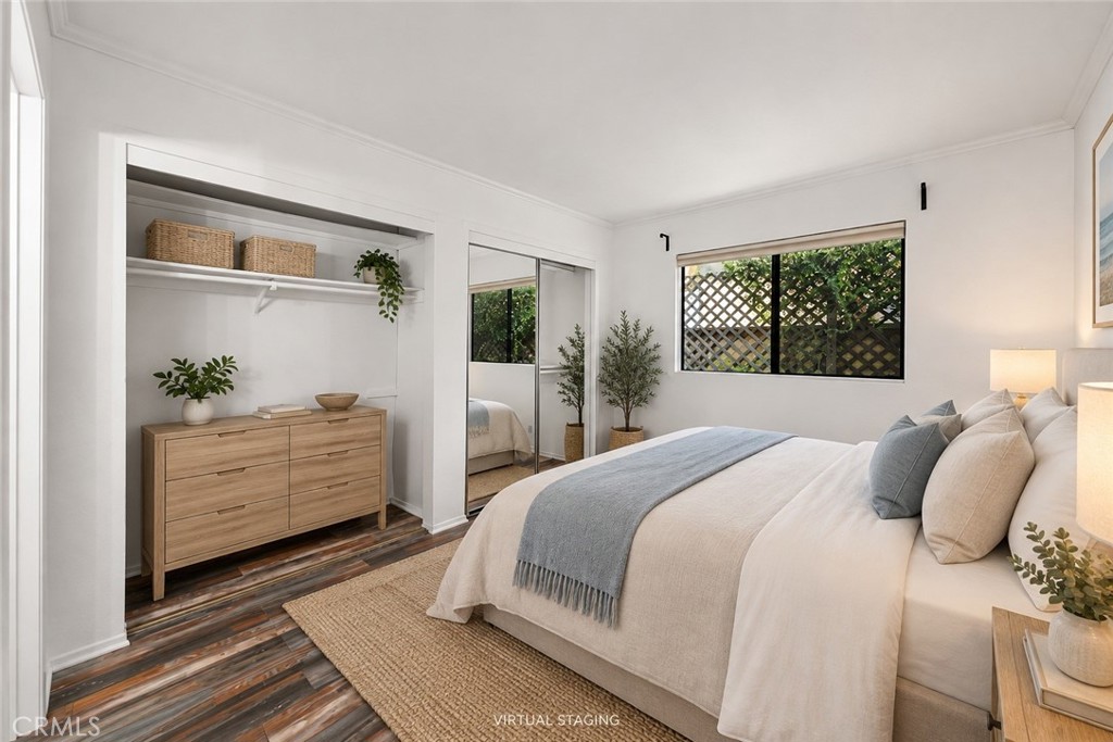 Primary Bedroom - Virtually Staged - 1404 Buena Vista 1, San Clemente CA 92672 - photo 11