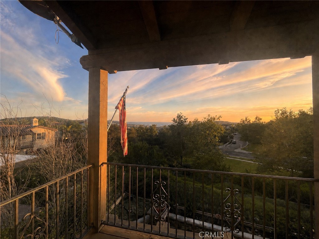 sunset views from the second-floor balcony - 15 Corte Cabrito, San Clemente CA 92673 - photo 68