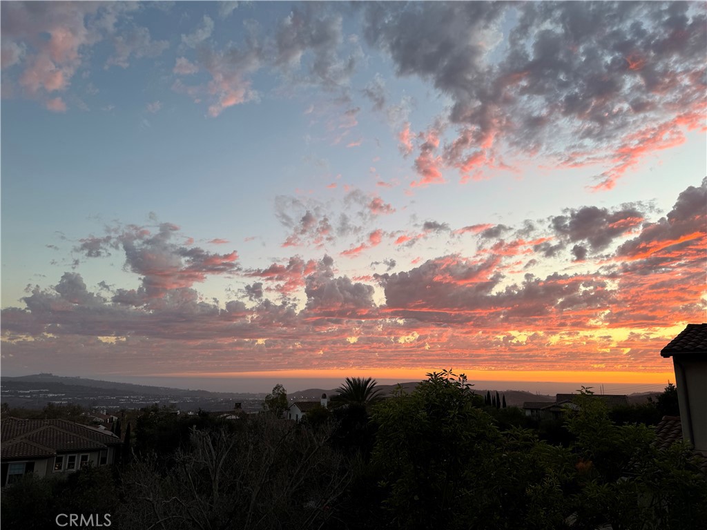 Evening view from back yard - 18 Via Alcamo, San Clemente CA 92673 - photo 35