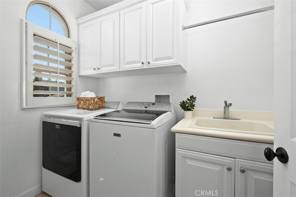 Upstairs laundry room has sink! - 19 Calle Verdadero, San Clemente CA 92673 - photo 32