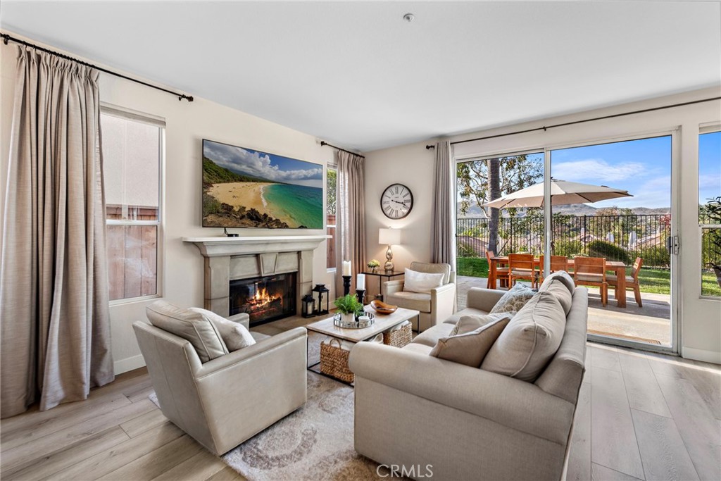 Cozy fireplace in the family room - 2004 Via Solona, San Clemente CA 92673 - photo 8