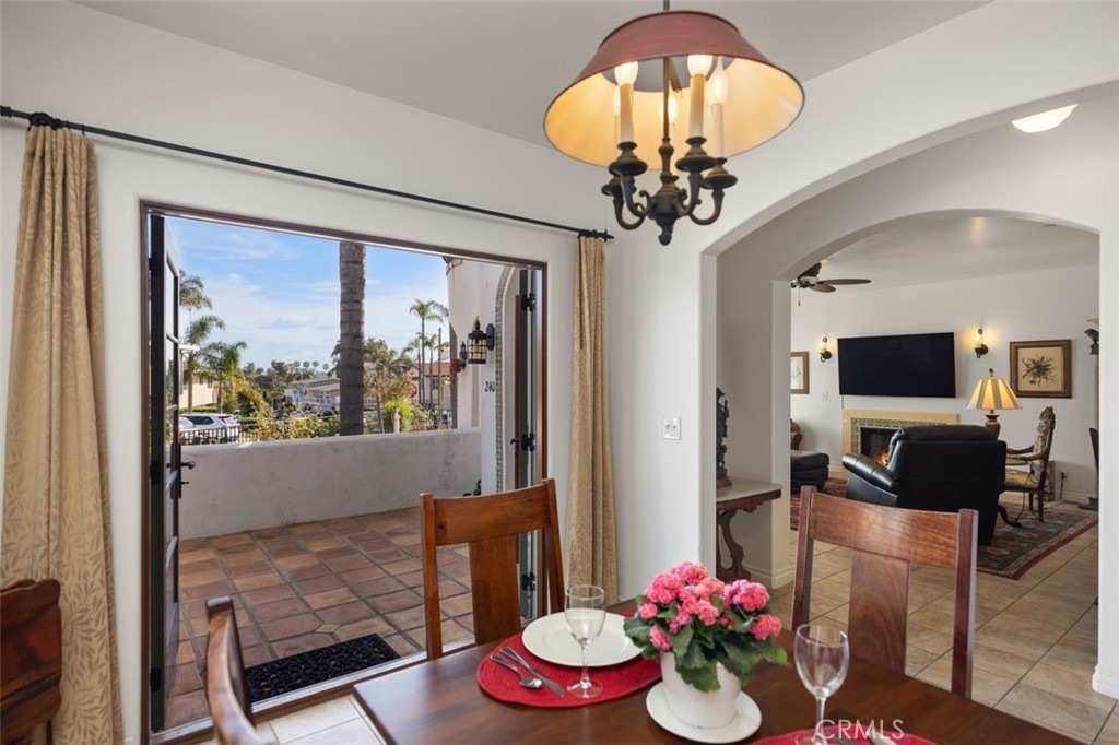 Dining area with doors that can open to patio/BBQ area. - 240 Avenida Rosa B, San Clemente CA 92672 - photo 13