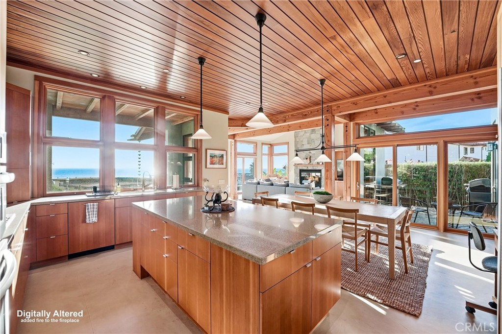 Views from Kitchen! Patio with Traeger Grill and BBQ. - 329 Boca Del Canon, San Clemente CA 92672 - photo 12