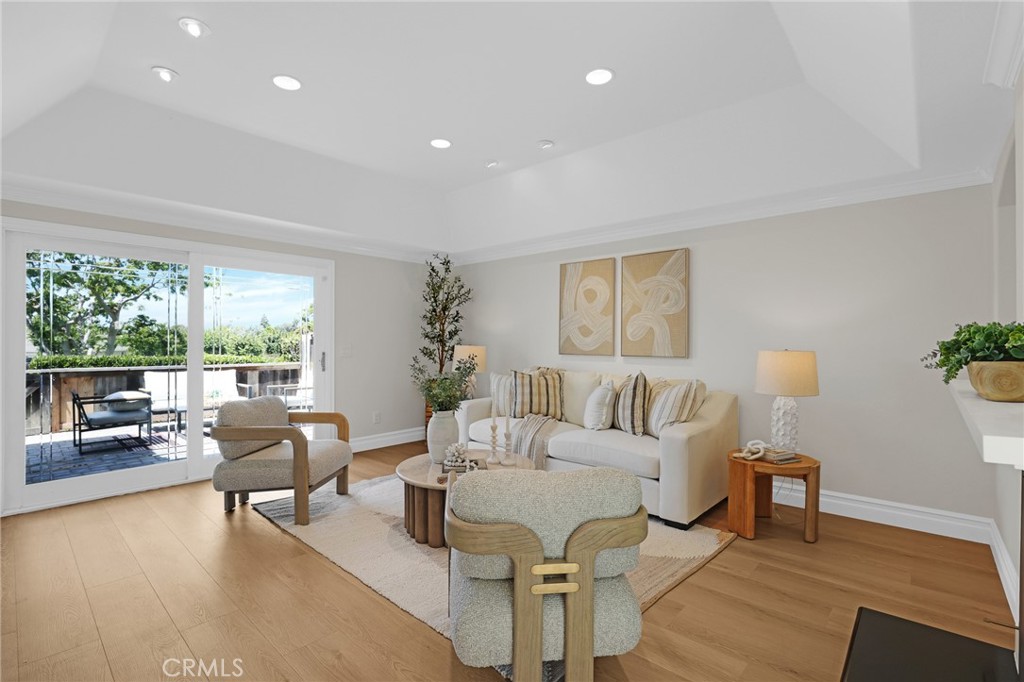 Spacious Living Room with high ceilings, recessed lights and fireplace - 3396 Paseo Halcon, San Clemente CA 92672 - photo 3