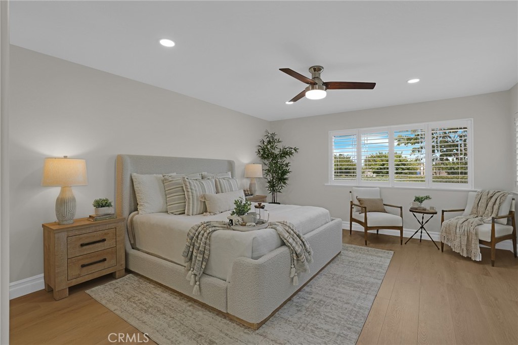 Newly remodeled primary bedroom, custom shutters and updated windows - 3396 Paseo Halcon, San Clemente CA 92672 - photo 18