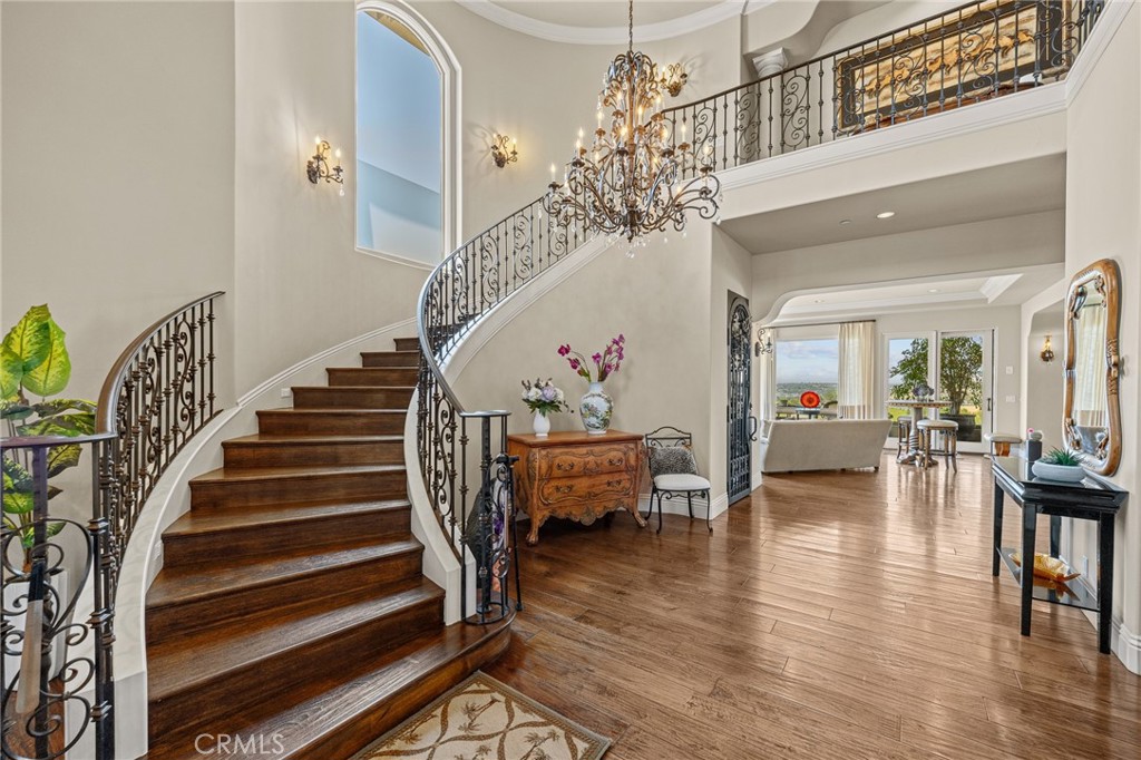 Grand Foyer with Sweeping Staircase - 41 Marbella, San Clemente CA 92673 - photo 19