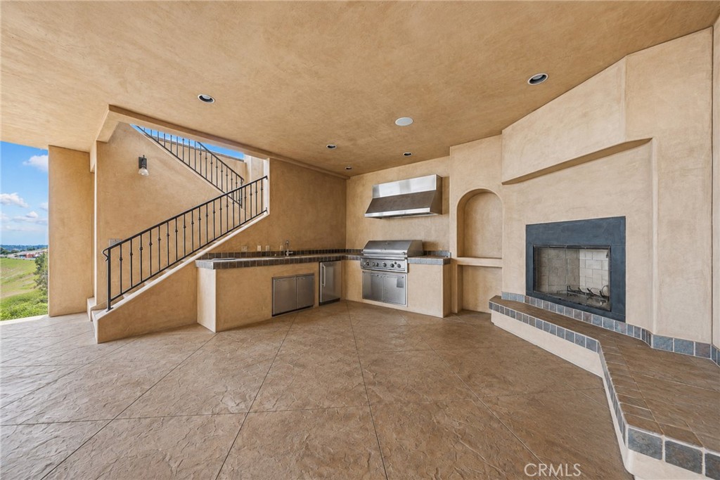 Covered Outdoor Kitchen & Entertaining Area with Built-In BBQ and Fireplace - 41 Marbella, San Clemente CA 92673 - photo 47