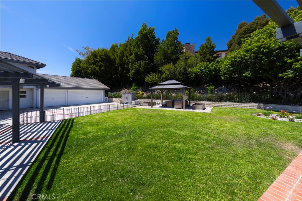 Backyard with Three Car Garage. - 880 Avenida Acapulco, San Clemente CA 92672 - photo 36