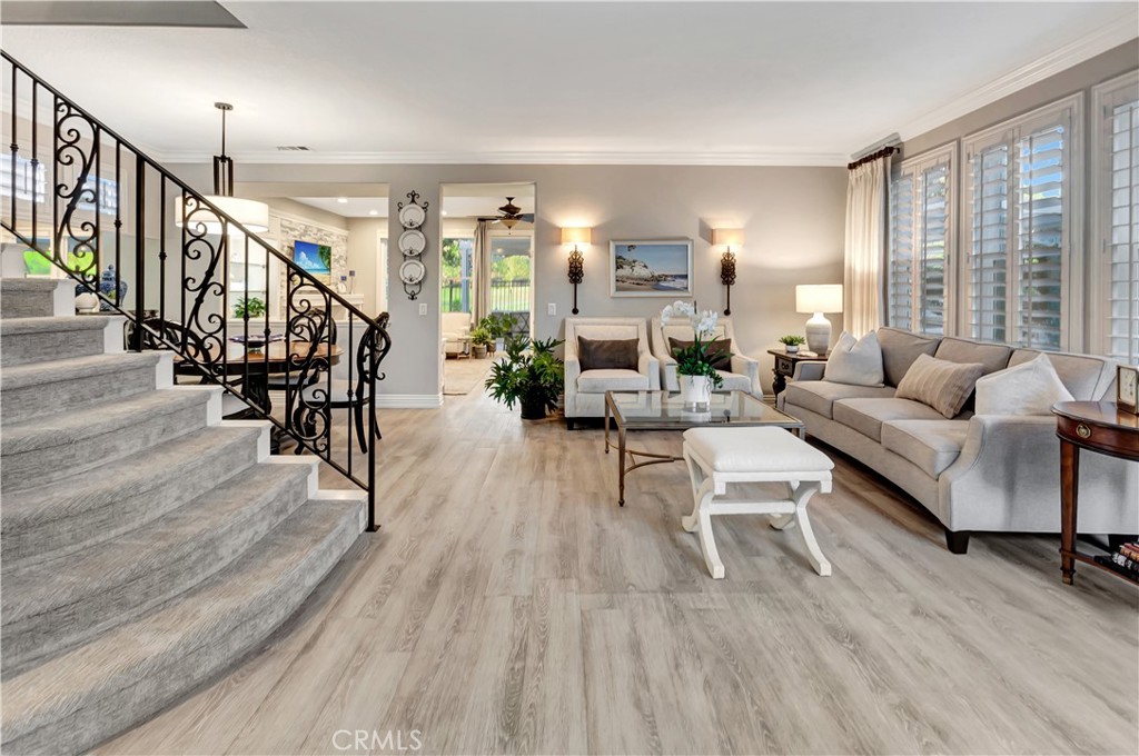 Open floorplan with Living, Dining & Family spaces - 27941 Via De Costa, San Juan Capistrano CA 92675 - photo 8