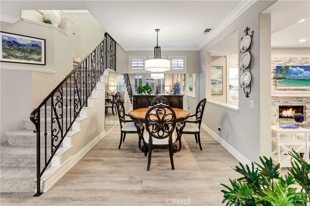 Dining Room and Remodeled Staircase - 27941 Via De Costa, San Juan Capistrano CA 92675 - photo 9