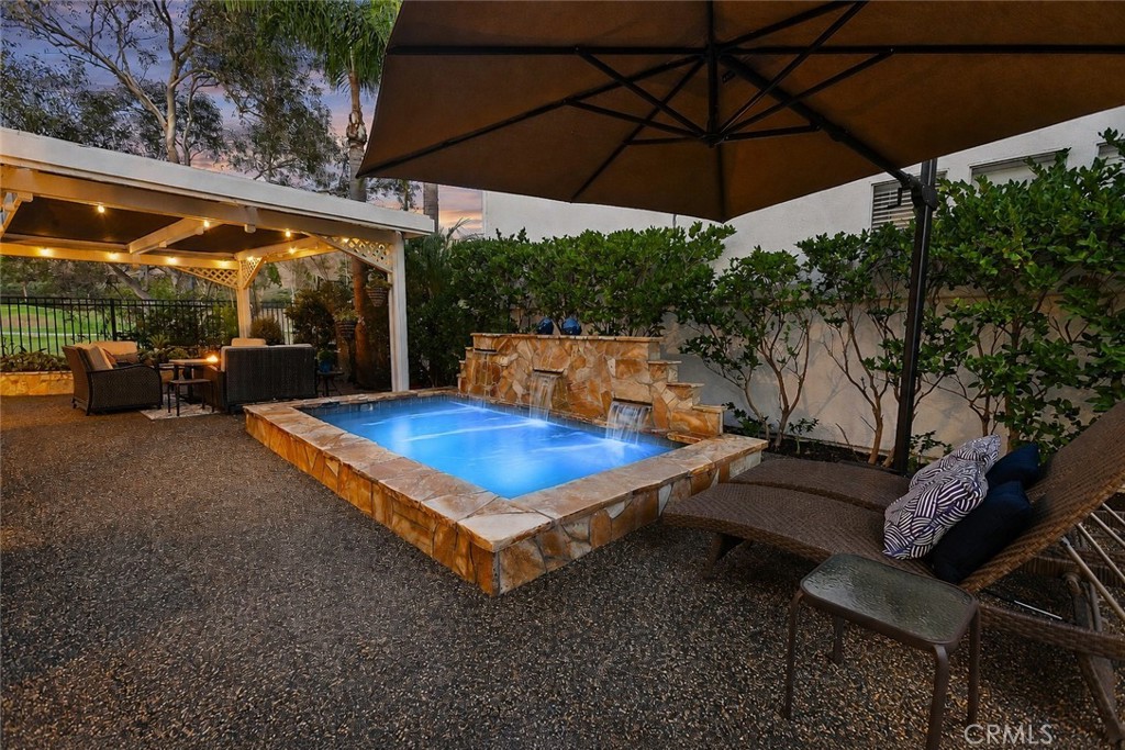 Pool highlighted at night - Digitally enhanced - 27941 Via De Costa, San Juan Capistrano CA 92675 - photo 30