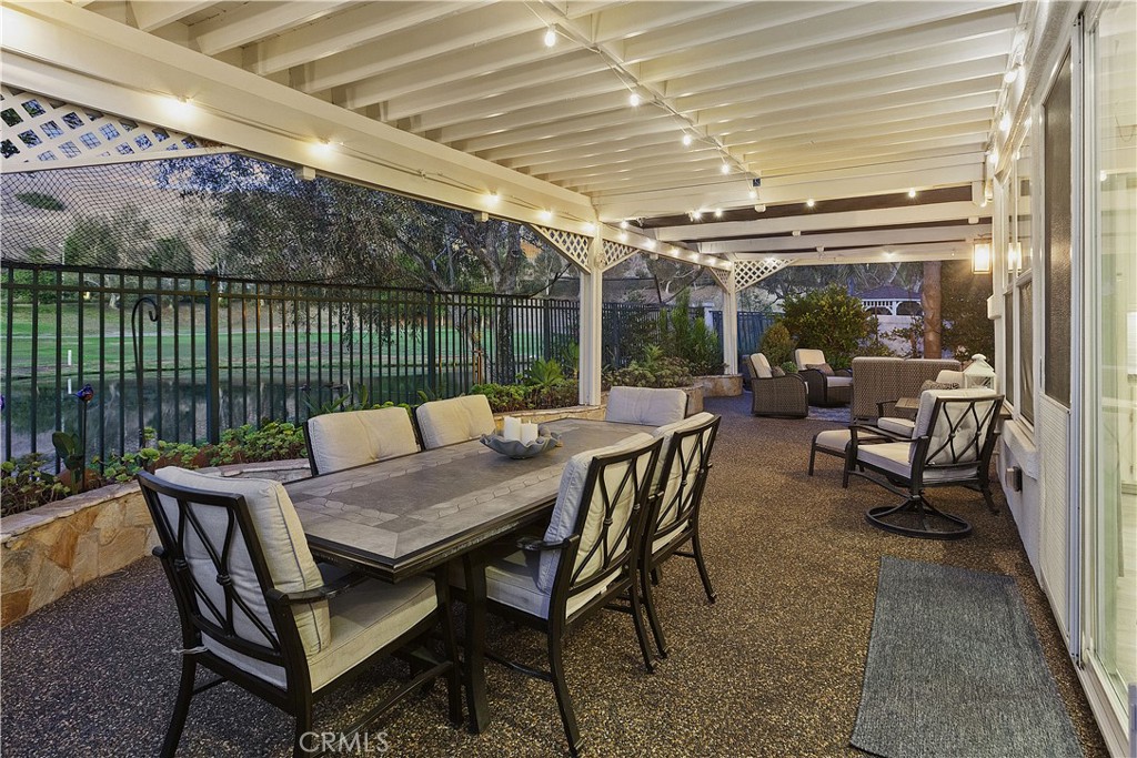 Outdoor dining overlooking golf course - 27941 Via De Costa, San Juan Capistrano CA 92675 - photo 42