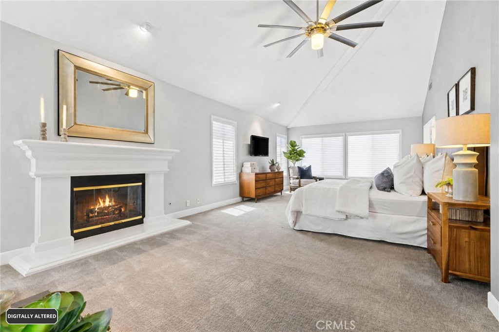 Enormous primary bedroom with cozy fireplace and a retreat - 28382 Calle Pinon, San Juan Capistrano CA 92675 - photo 45