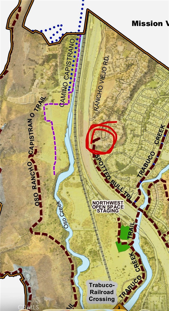 Trail head on the map. See supplements for full size map of all trails. - 29600 Spotted Bull Lane, San Juan Capistrano CA 92675 - photo 25