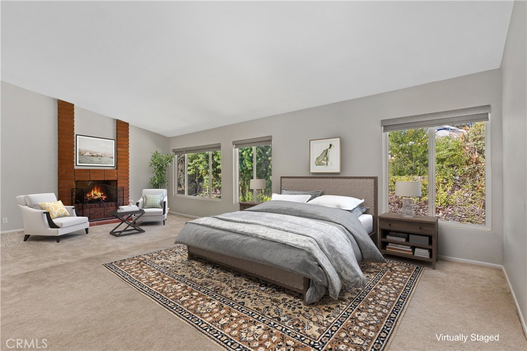 virtually staged primary bedroom and retreat - 31111 Via Sonora, San Juan Capistrano CA 92675 - photo 20
