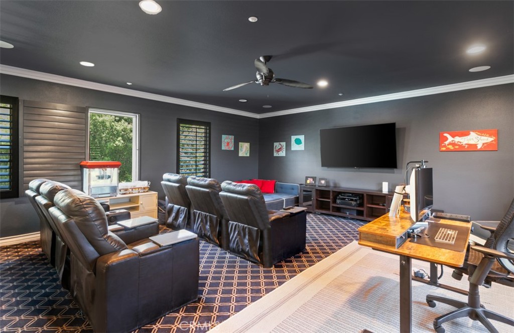 Upstairs theater room - 31201 Old San Juan Road, San Juan Capistrano CA 92675 - photo 41