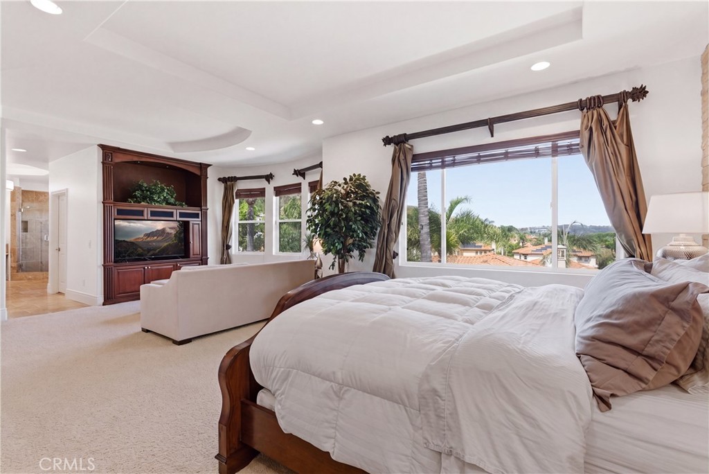 Spacious primary suite with a private sitting area, abundant natural light, and picturesque hillside and neighborhood vi - 31251 Calle Bolero, San Juan Capistrano CA 92675 - photo 26