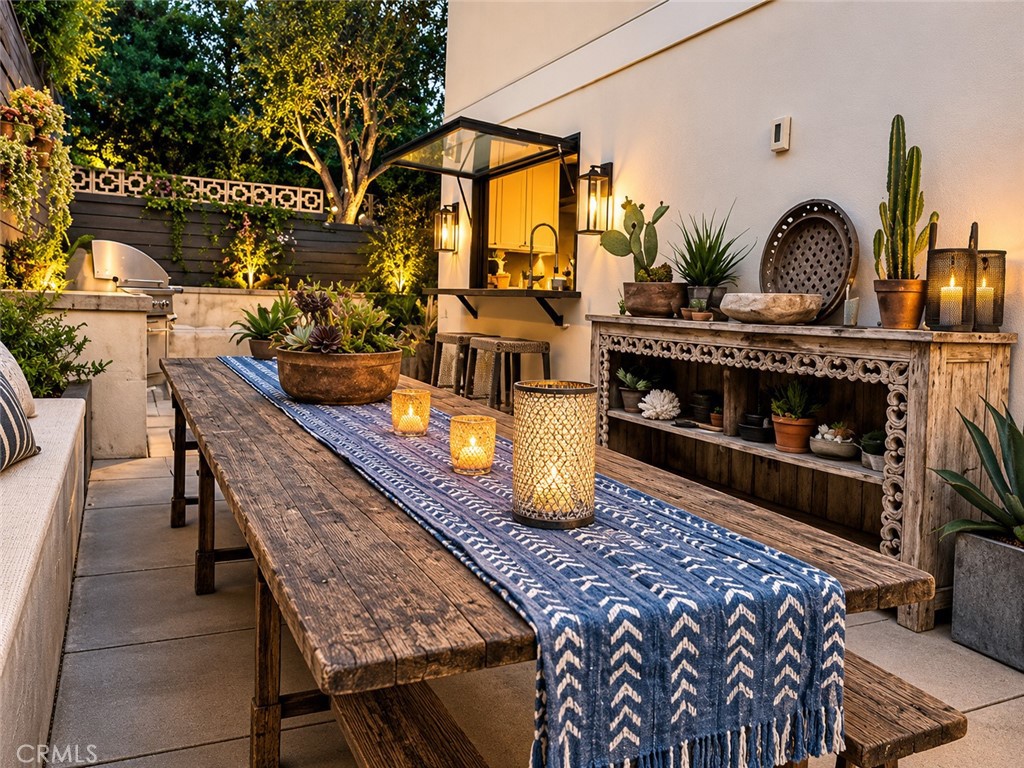 Outdoor dining space Al Fresco. Photo enhanced. - 31461 Paseo Duran, San Juan Capistrano CA 92675 - photo 29