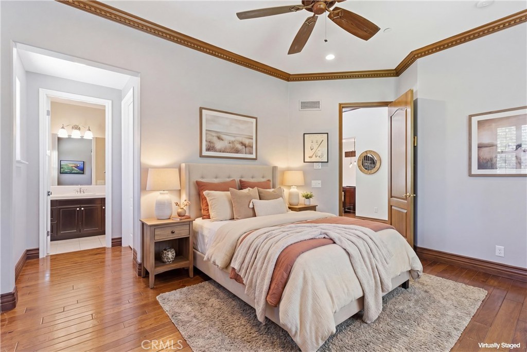 Office virtually staged as bedroom. - 31491 Carril De Maderas, San Juan Capistrano CA 92675 - photo 35