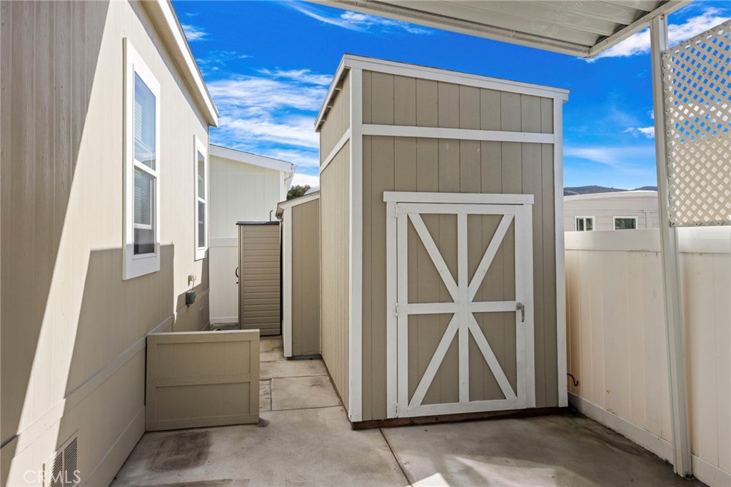 View of shed in carport - 32302 Alipaz 292, San Juan Capistrano CA 92675 - photo 24