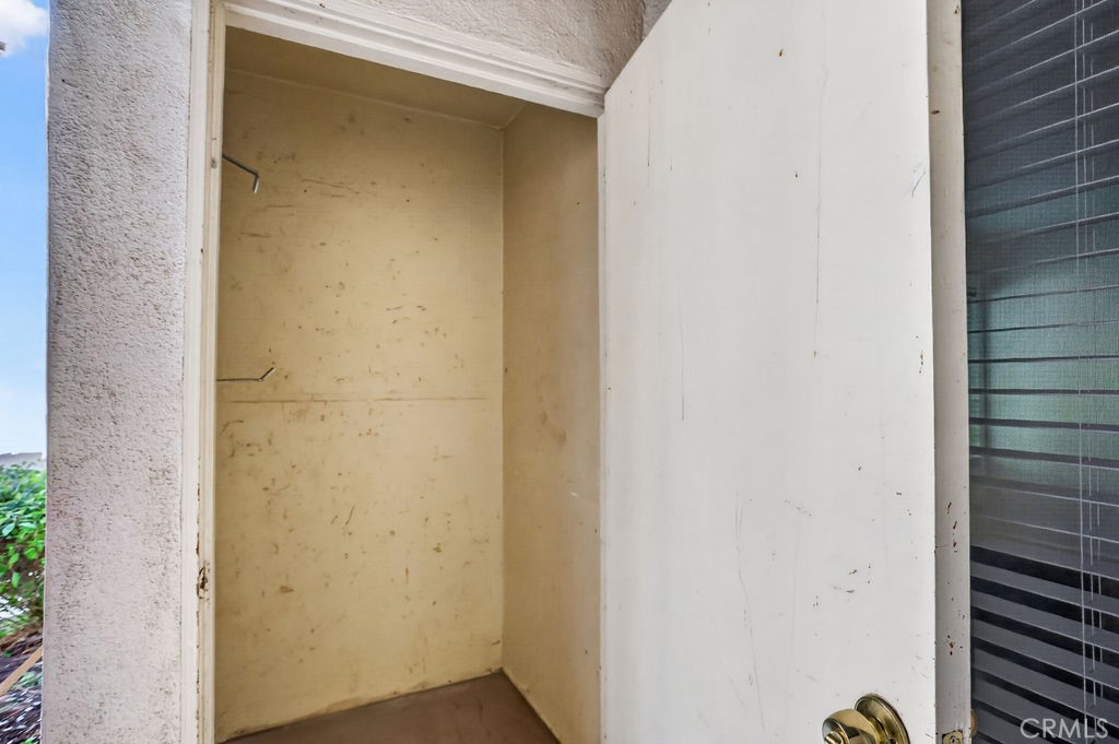 Storage closet in the front patio. - 1260 Cabrillo Park, Santa Ana CA 92701 - photo 19