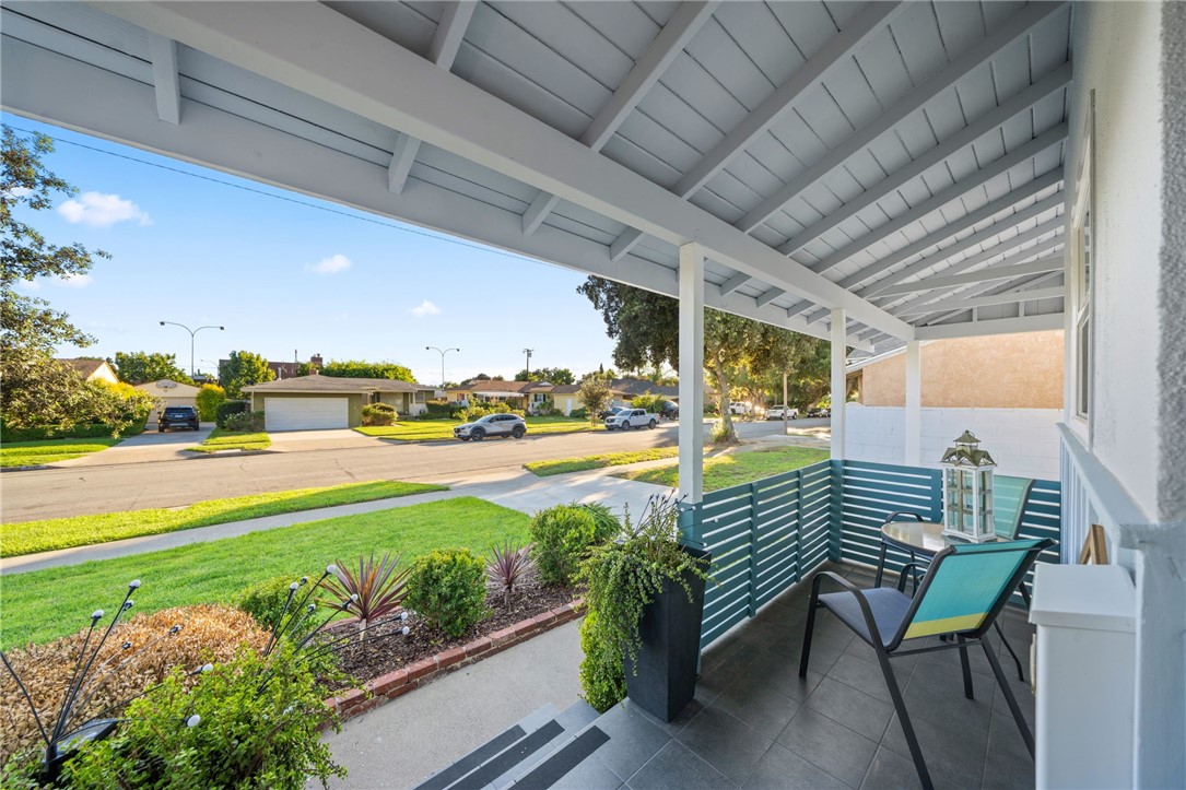 Elevated porch facing south overlooking neighborhood. - 1711 W 21st, Santa Ana CA 92706 - photo 6