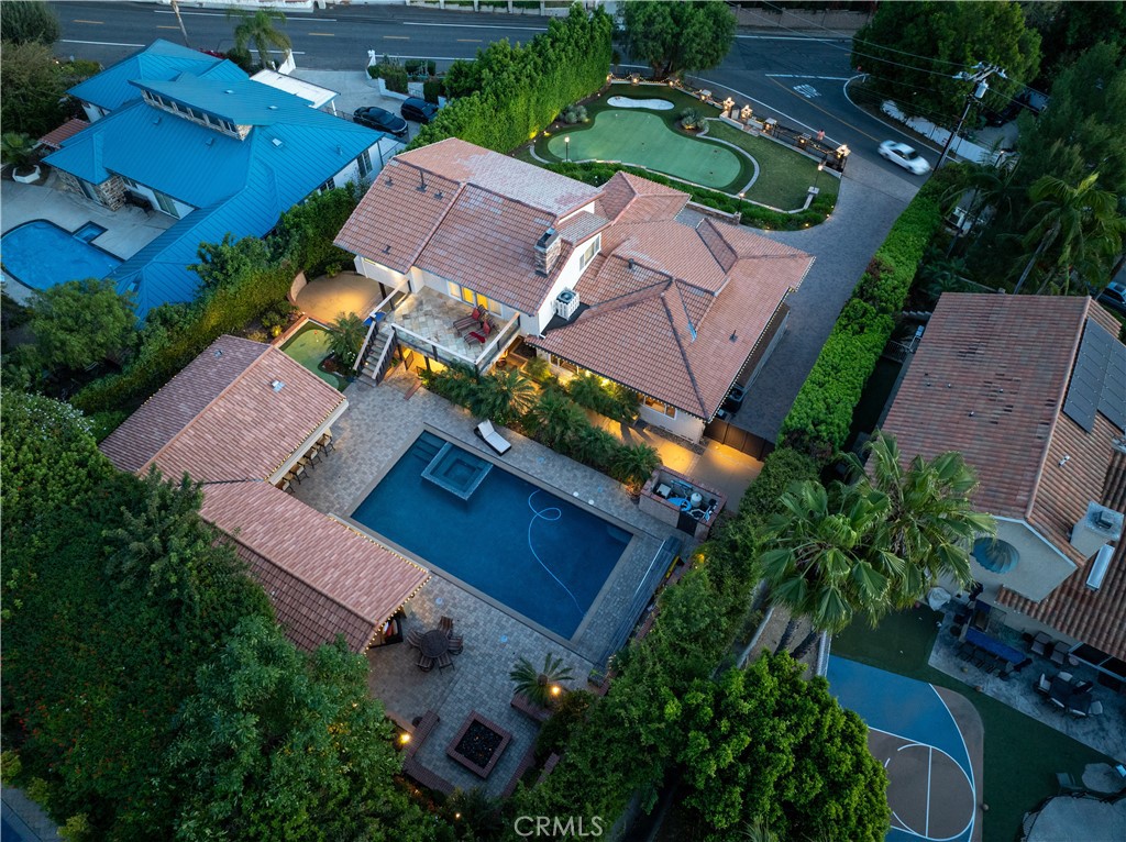 Aerial View of the property at dusk. - 19151 Fowler, Santa Ana CA 92705 - photo 1