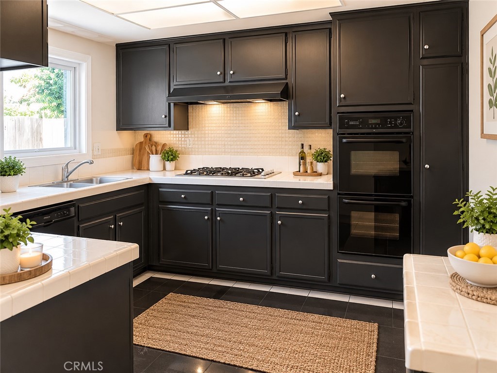 Kitchen - Virtually staged - 2530 S Rene, Santa Ana CA 92704 - photo 20