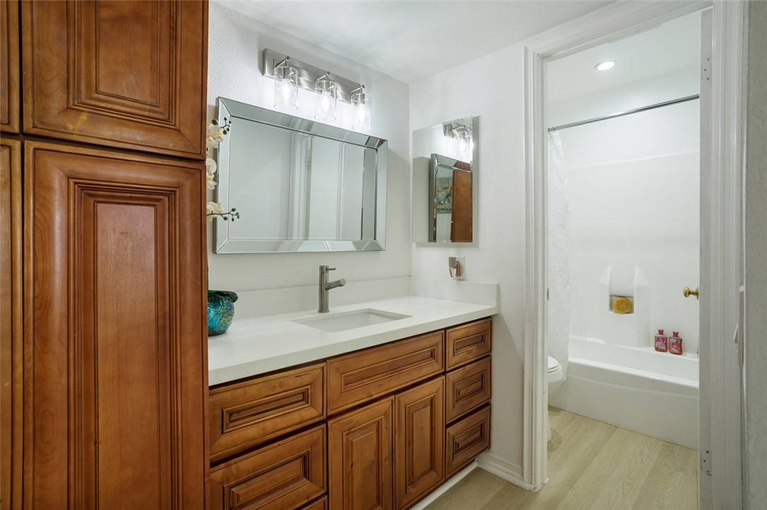 Bathroom sink with storeage - 2815 S Fairview G, Santa Ana CA 92704 - photo 13