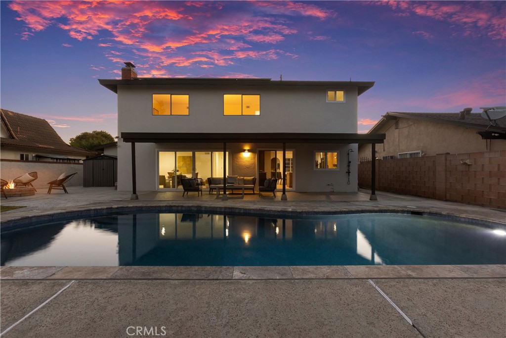 Fully renovated saltwater pool with pebble surface - 3709 S Olive Street, Santa Ana CA 92707 - photo 5