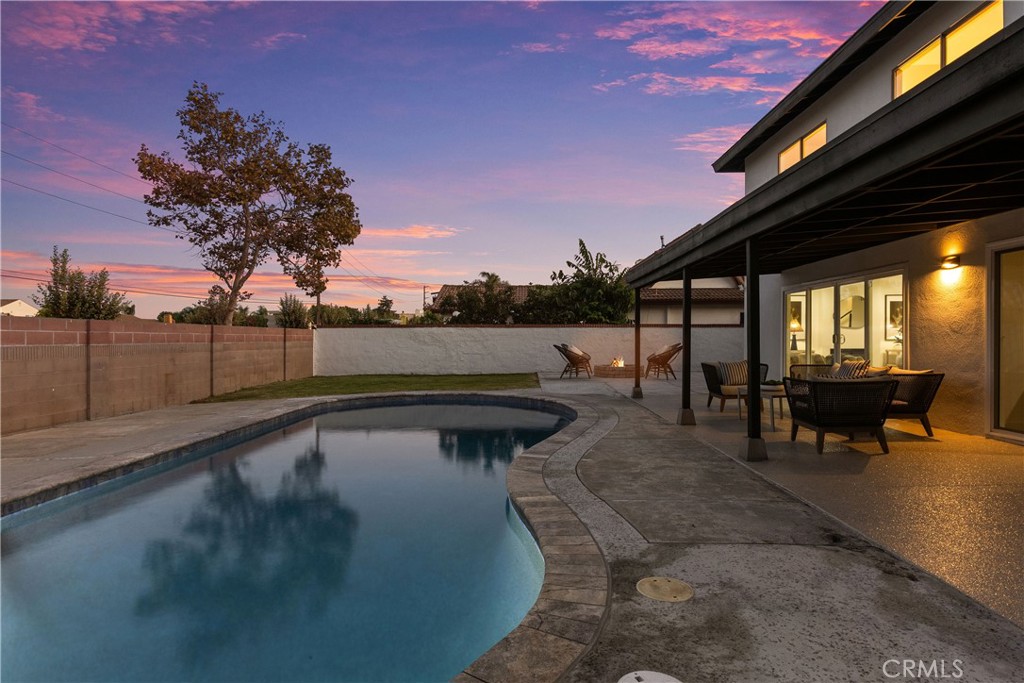 Fully renovated saltwater pool with pebble surface - 3709 S Olive Street, Santa Ana CA 92707 - photo 7