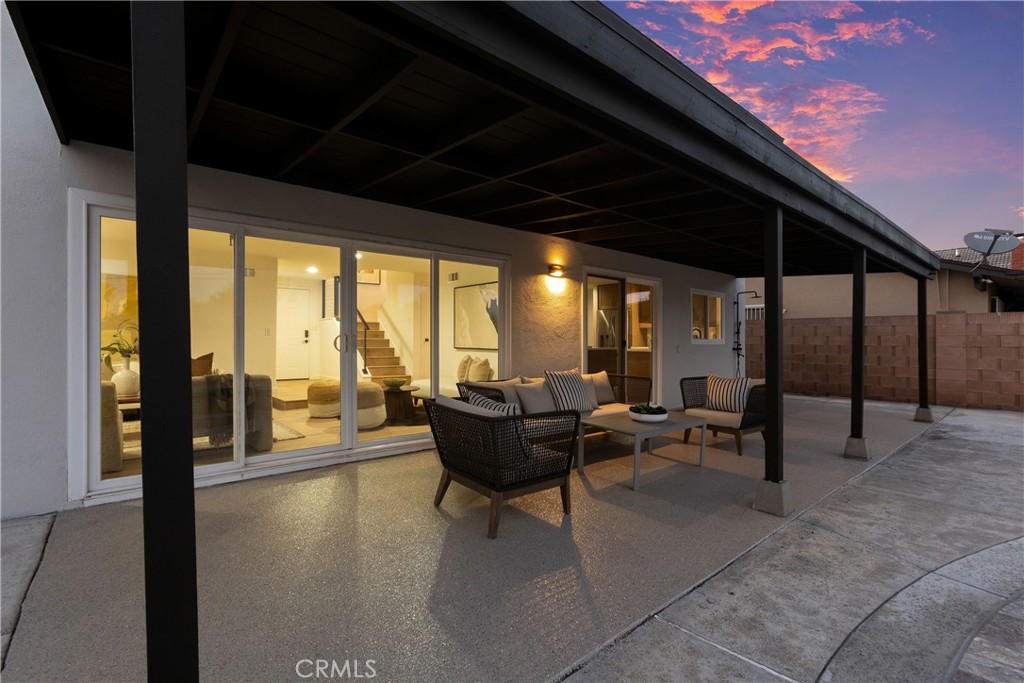 Back patio with new epoxy coating - 3709 S Olive Street, Santa Ana CA 92707 - photo 9