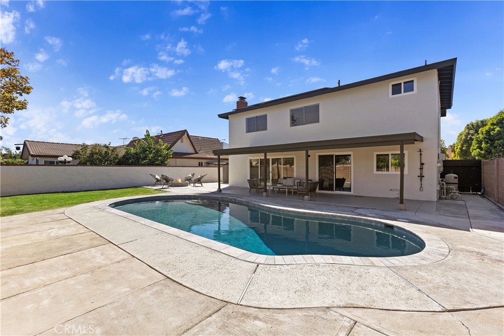 Saltwater swimming pool and large outdoor space - 3709 S Olive Street, Santa Ana CA 92707 - photo 59