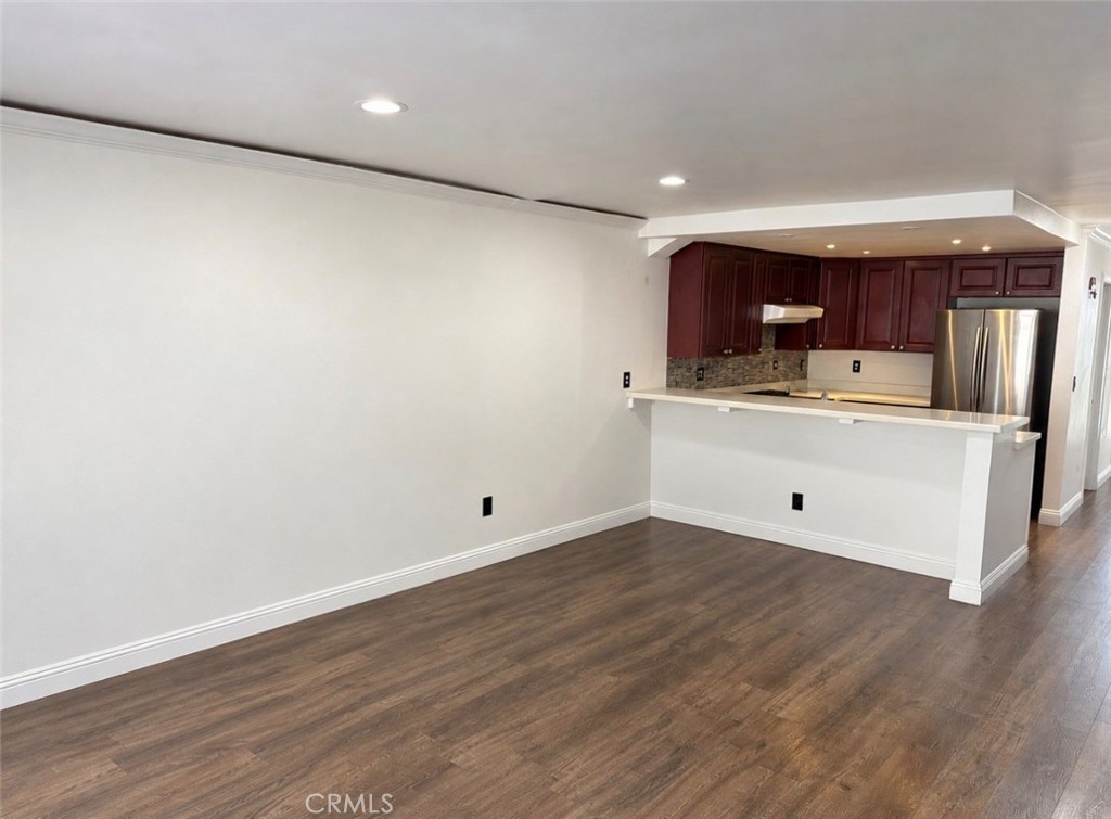 Living room Digitally enhanced - 624 S Sullivan 16b, Santa Ana CA 92704 - photo 5