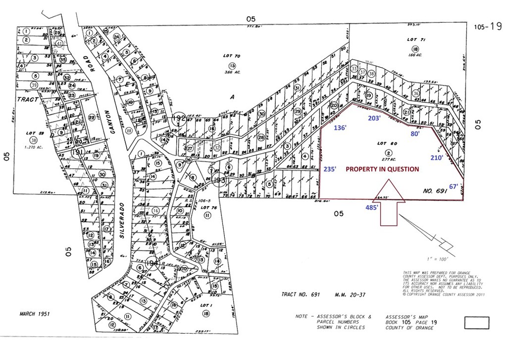 Parcel Map - 0 Silverado, Silverado Canyon CA 92676 - photo 1